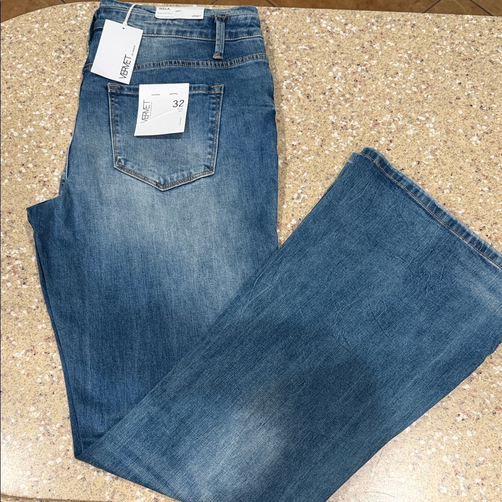 Vervet high rise flare jeans